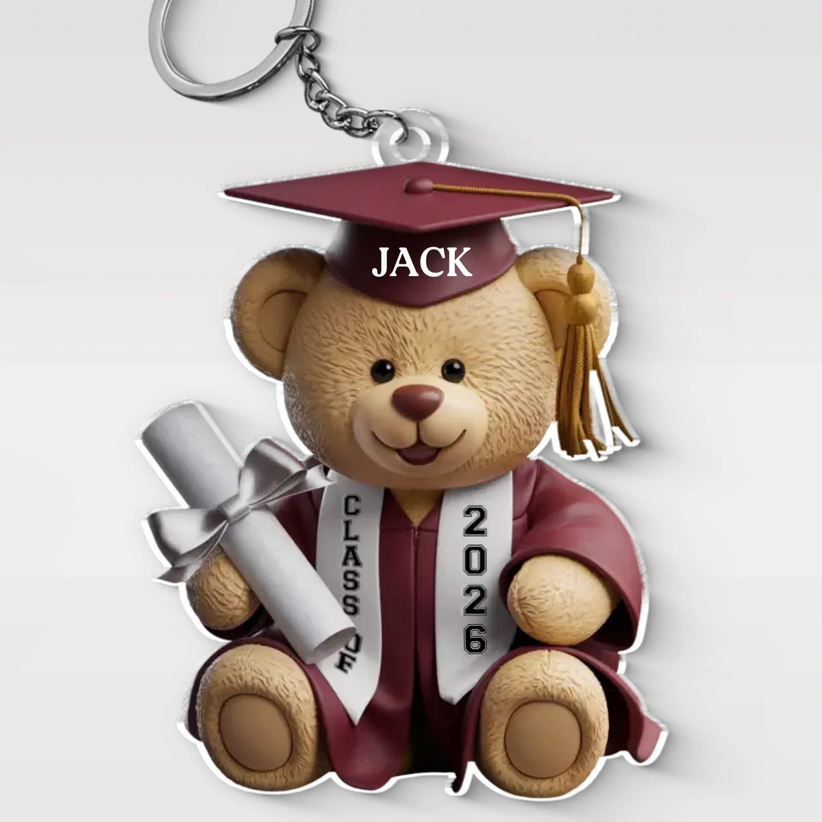 Porte-clés personnalisé en acrylique pour diplômés, fiers de leurs pattes, pour la famille, les frères et sœurs. Cadeau de remise de diplôme pour les membres de la famille, les frères et sœurs.