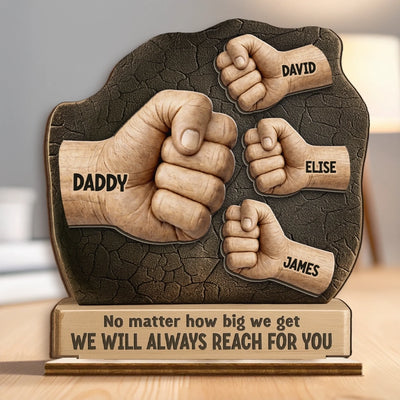 Custom 2-Layered Wooden Plaque - Personalized Father's Day Birthday Gifts For Dad, Grandpa - A Legacy Of Love