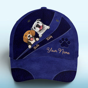 Mon bébé en fourrure bien-aimé bleu marine – Bonnet personnalisé pour chien et chat, casquette classique à imprimé intégral – Nouveauté, cadeau pour les propriétaires et les amoureux des animaux