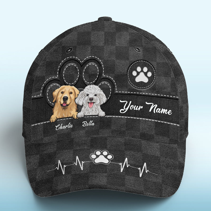 L'amour vient en fourrure et en pattes noir - Casquette personnalisée pour chien et chat, casquette classique à imprimé intégral - Nouveauté, cadeau pour propriétaires et amoureux des animaux