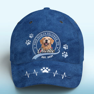 Le meilleur thérapeute a de la fourrure et quatre pattes bleu - Chapeau personnalisé pour chien, casquette classique à imprimé intégral - Nouveauté, cadeau pour propriétaires et amoureux des animaux