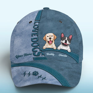 La vie est meilleure avec un chien, bleu marine ! Casquette personnalisée pour chien, imprimé intégral, classique ! Nouveauté, cadeau pour les propriétaires et les amoureux des animaux.