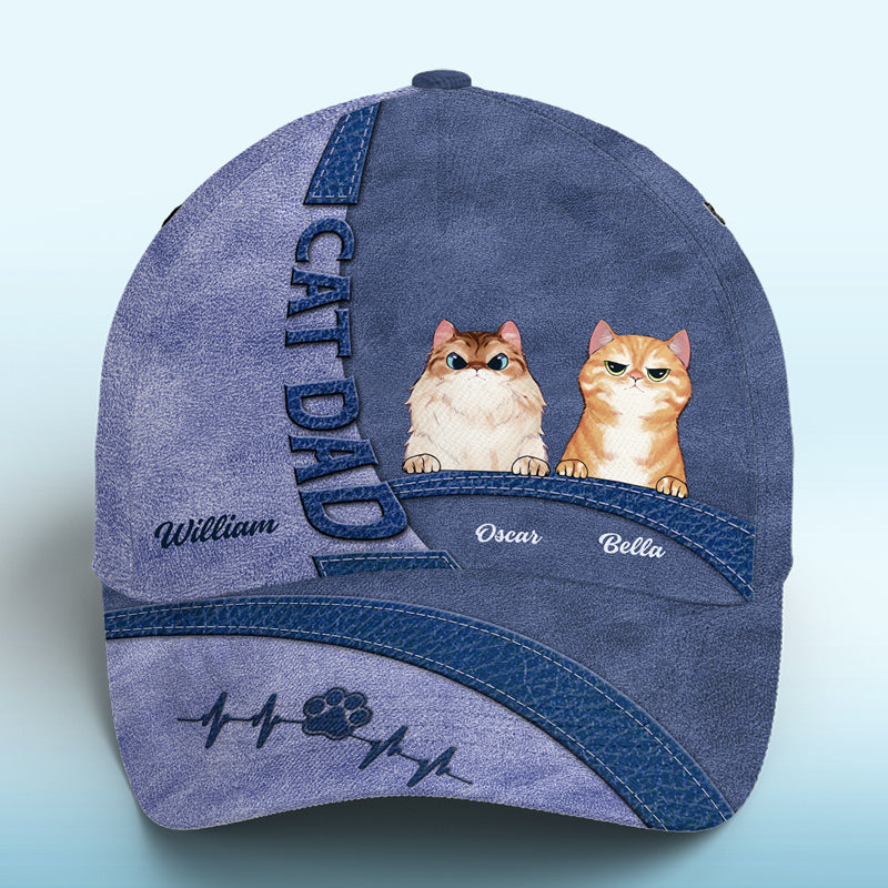 Pawsome Vibes Only - Casquette personnalisée pour chien et chat, imprimé intégral, cadeau pour propriétaires et amoureux des animaux