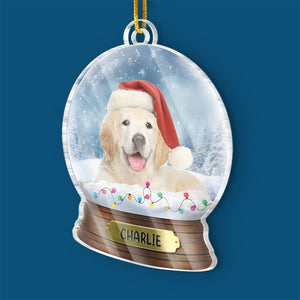 Custom Photo Tis The Season To Be Furry And Bright! - Dog Personalized Custom Ornament - Acrylic Custom Shaped - Christmas Gift For Pet Owners, Pet Lovers