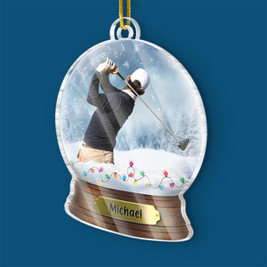 Custom Photo Golf Player - Sport Personalized Custom Ornament - Acrylic Custom Shaped - Christmas Gift For Golf Players, Golf Lovers