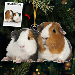 Photo personnalisée : La vie est meilleure avec un animal de compagnie ! Décoration personnalisée pour chien et chat ! Acrylique, forme personnalisée ! Cadeau de Noël pour les propriétaires et les amoureux des animaux.