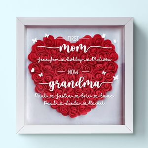 Meilleure maman du monde - Coffret à fleurs personnalisé pour la famille - Fête des Mères, cadeau pour maman, grand-mère