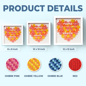 Meilleure maman du monde - Coffret à fleurs personnalisé pour la famille - Fête des Mères, cadeau pour maman, grand-mère
