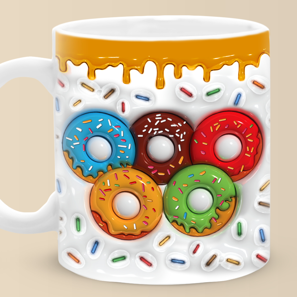 Ne fixez jamais de limite d'âge à vos rêves - Mug imprimé effet gonflé 3D des Jeux olympiques - Vacances olympiques, cadeau pour les membres de la famille, les meilleurs amis