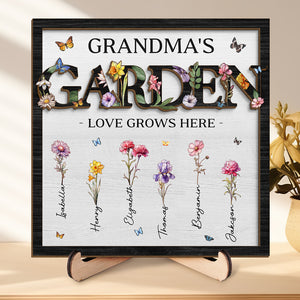 We Are Connected With One Another - Family Personalized Custom 2-Layered Wooden Plaque With Stand - Mother's Day, House Warming Gift For Mom, Grandma