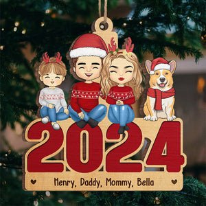 La famille fait fondre mon cœur ! Décoration personnalisée pour la famille ! Bois en forme personnalisée ! Cadeau de Noël pour les membres de la famille
