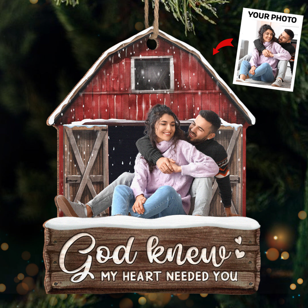 Photo personnalisée pour couple : profitez ensemble de Noël ! Décoration personnalisée pour couple ! Décoration en bois personnalisée ! Cadeau de Noël pour mari et femme, anniversaire