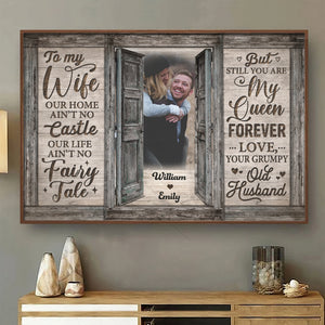 Still You Are My Queen Forever - Personalized Horizontal Poster - Upload Image, Gift For Couple