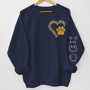 Road To Dog Mom Heart - Dog & Cat Personalized Custom Unisex Sweatshirt With Design On Sleeve - Sympathy Gift, Gift For Pet Owners, Pet Lovers