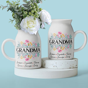 L'un des mots les plus doux que j'ai jamais entendu est Nana - Vase à fleurs personnalisé pour la décoration intérieure de la famille - Cadeau de pendaison de crémaillère pour maman, grand-mère