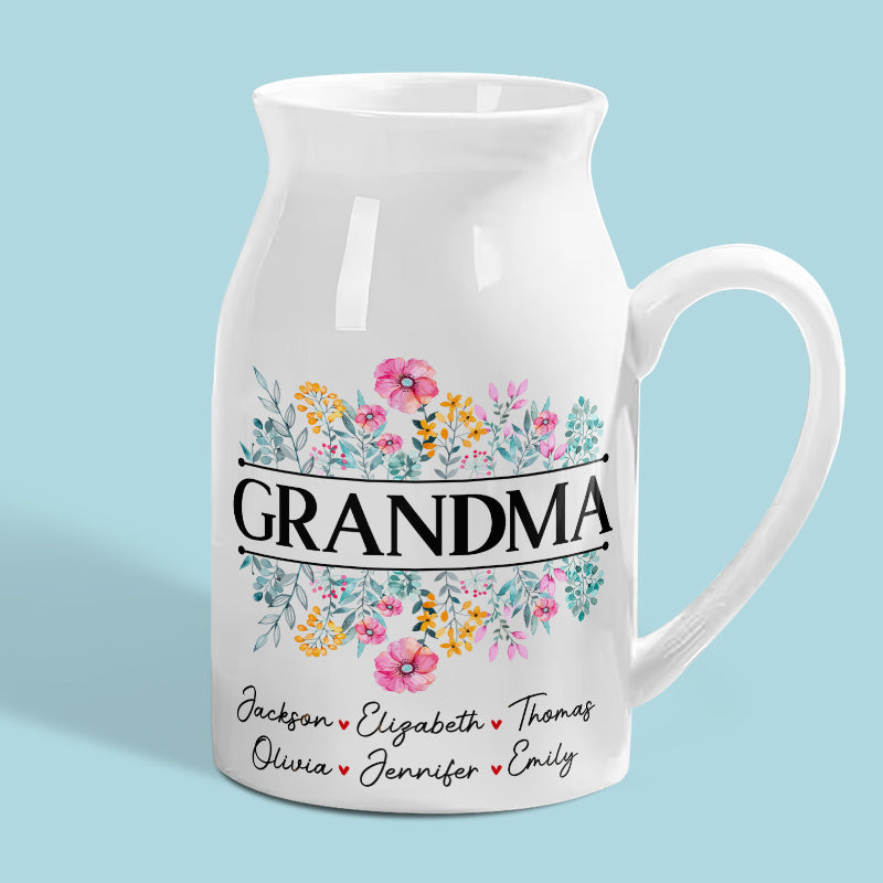 L'un des mots les plus doux que j'ai jamais entendu est Nana - Vase à fleurs personnalisé pour la décoration intérieure de la famille - Cadeau de pendaison de crémaillère pour maman, grand-mère
