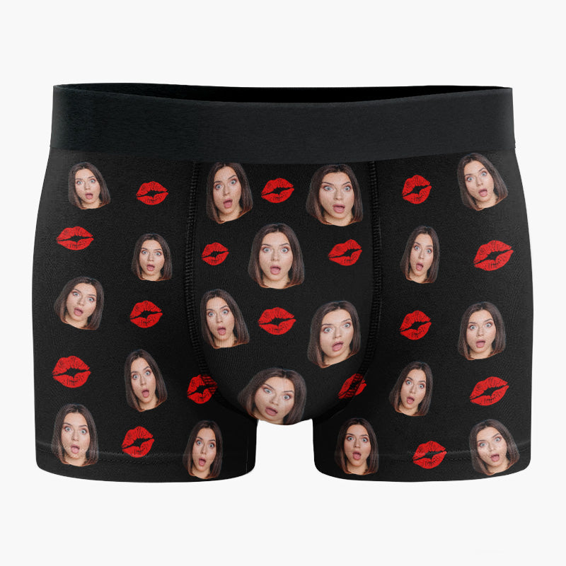 Custom Photo You're Mine, Babe - Funny Personalized Custom Boxer Briefs, Men's Boxers - Birthday Gift For Boyfriend, Husband, Anniversary