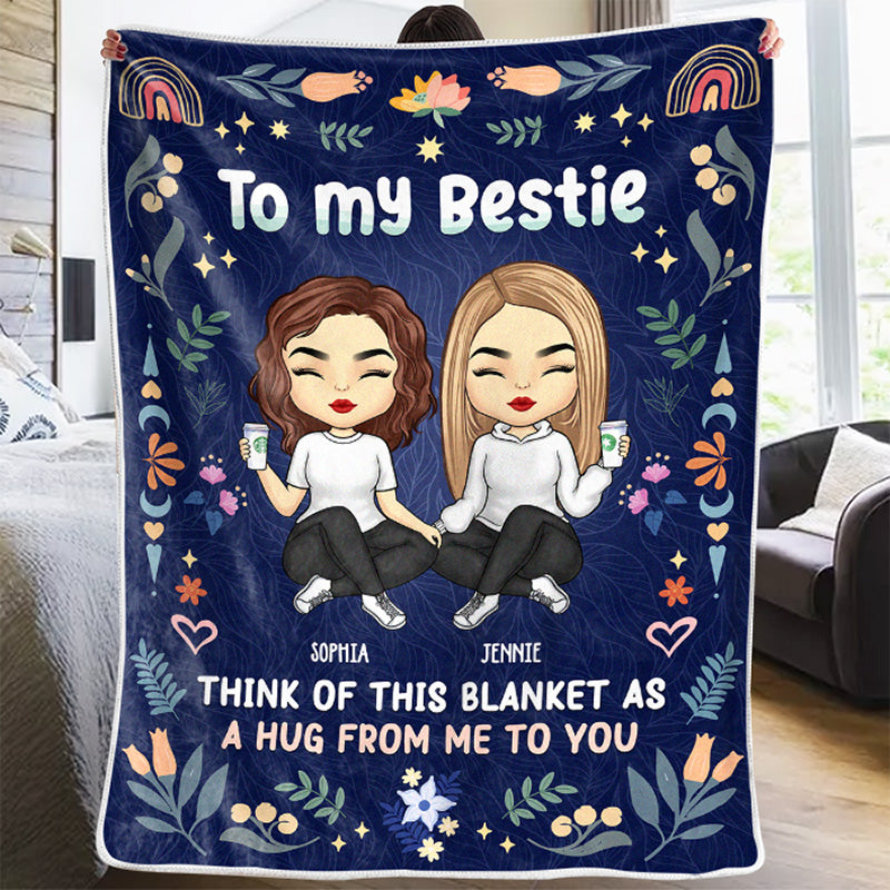 Couverture personnalisée pour les meilleures amies, les meilleures amies et les sœurs