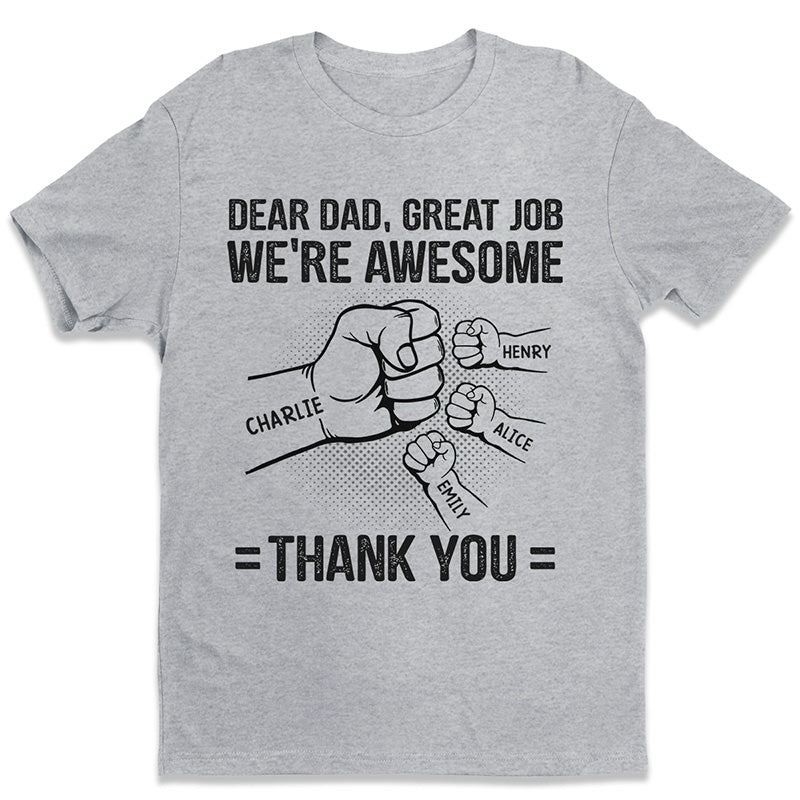 Mon père est mon héros, je suis son plus grand fan - T-shirt unisexe personnalisé, sweat à capuche, sweat-shirt - Cadeau de fête des pères, d'anniversaire pour papa