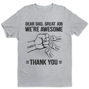 Mon père est mon héros, je suis son plus grand fan - T-shirt unisexe personnalisé, sweat à capuche, sweat-shirt - Cadeau de fête des pères, d'anniversaire pour papa
