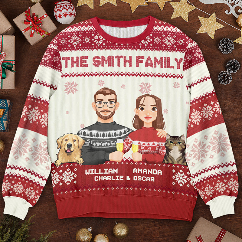 Joyeux Noël, sale animal ! Sweat-shirt personnalisé pour chien et chat, pull en laine unisexe, cadeau de Noël pour les propriétaires et les amoureux des animaux.