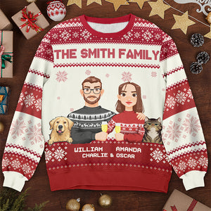 Joyeux Noël, sale animal ! Sweat-shirt personnalisé pour chien et chat, pull en laine unisexe, cadeau de Noël pour les propriétaires et les amoureux des animaux.