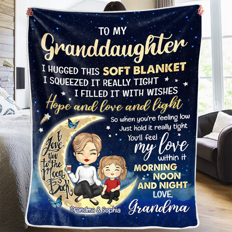 À ma petite-fille adorée - Couverture familiale personnalisée - Cadeau d'anniversaire de maman, grand-mère