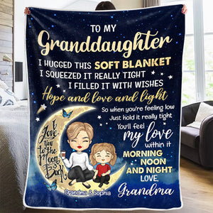 À ma petite-fille adorée - Couverture familiale personnalisée - Cadeau d'anniversaire de maman, grand-mère