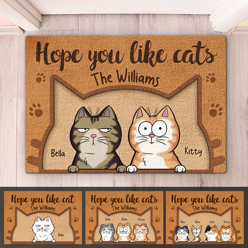 Keep Calm And Love Cats - Cat Personalized Custom Decorative Mat - Gift For Pet Owners, Pet Lovers