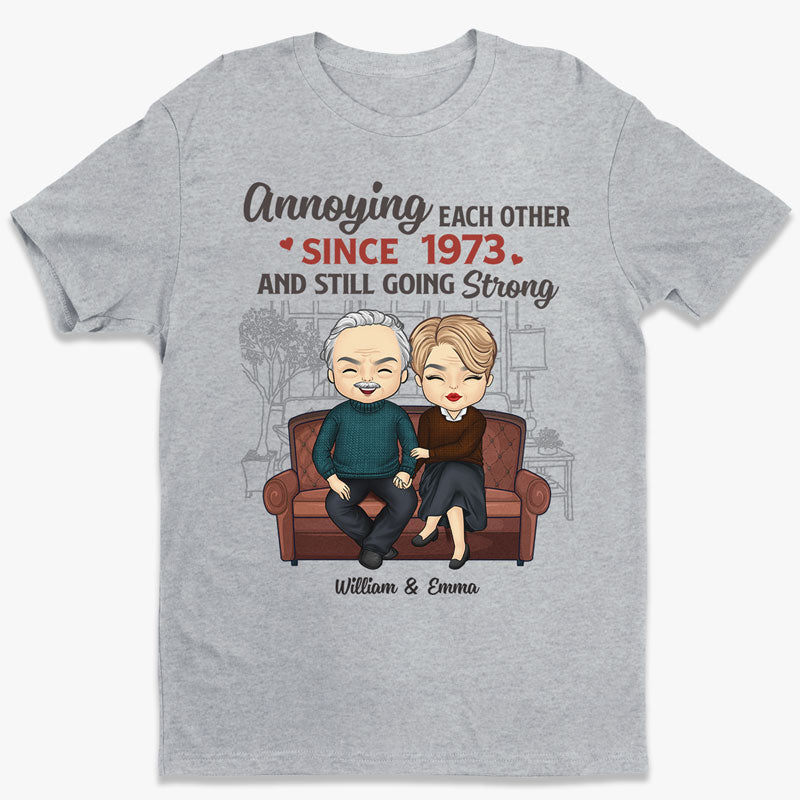 We Annoying Each Other & Still Going Strong - Couple Personalized Custom Unisex T-shirt, Hoodie, Sweatshirt - Gift For Husband Wife, Anniversary