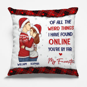 Je t'aime, je te garde - Oreiller personnalisé pour couple - Cadeau de Noël pour mari et femme, anniversaire