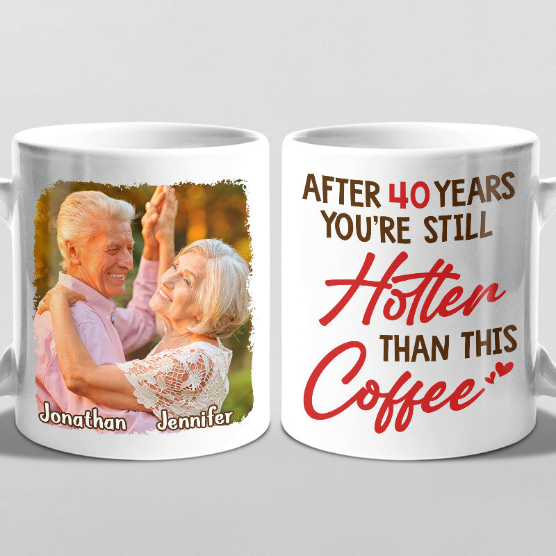 Photo personnalisée « Tu es toujours plus sexy que ça » - Tasse personnalisée pour couple - Cadeau pour mari et femme, anniversaire