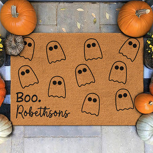 Un plaisir familial incroyable pour la nuit d'Halloween ! Tapis décoratif personnalisé pour la maison ! Cadeau d'Halloween pour les membres de la famille