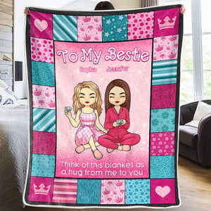 Couverture personnalisée « Meilleurs amis pour la vie » – Cadeau de Noël pour les meilleures amies, les meilleures amies et les sœurs