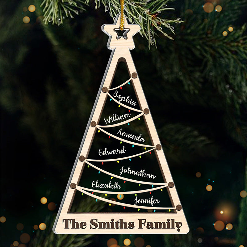 Célébrer ! Décoration personnalisée pour la famille ! Acrylique, forme personnalisée ! Cadeau de Noël pour les membres de la famille