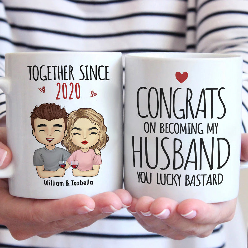 Être mon mari est le seul cadeau dont vous avez besoin - Tasse personnalisée pour couple - Cadeau pour mari et femme, anniversaire