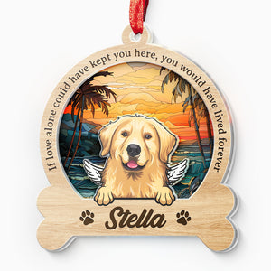 Tu aurais vécu éternellement - Ornement attrape-soleil personnalisé commémoratif - Forme personnalisée en acrylique - Cadeau de condoléances pour les propriétaires d'animaux et les amoureux des animaux