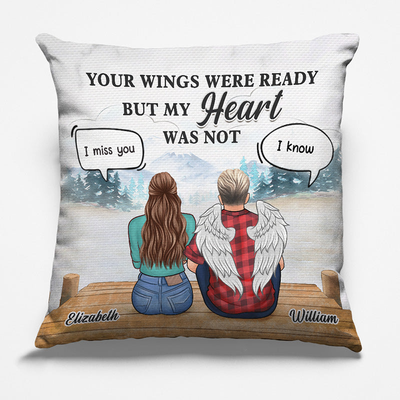 Je suis toujours là pour toi - Coussin personnalisé commémoratif - Cadeau de condoléances pour les membres de la famille