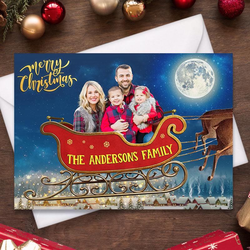 Cartes postales et cartes de vœux personnalisées pour les fêtes de fin d'année - Cadeau de Noël pour toute la famille