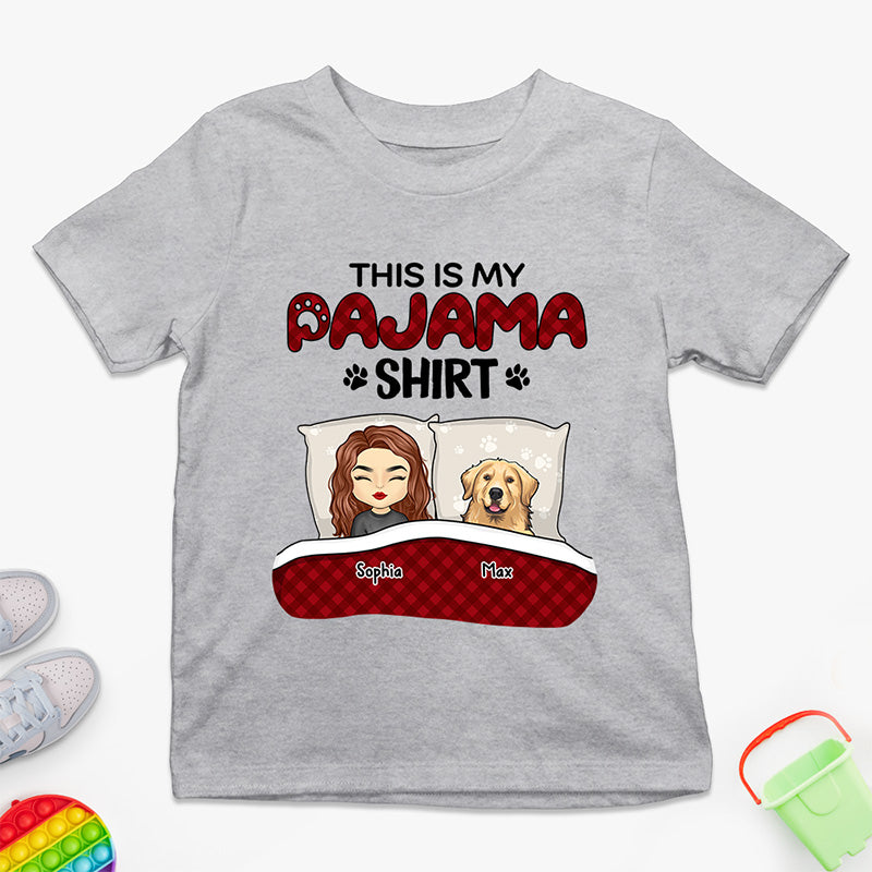 T-shirt pyjama « This Is Kid » - T-shirt personnalisé pour chien - Cadeau pour enfants, propriétaires d'animaux et amoureux des animaux