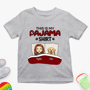 T-shirt pyjama « This Is Kid » - T-shirt personnalisé pour chien - Cadeau pour enfants, propriétaires d'animaux et amoureux des animaux