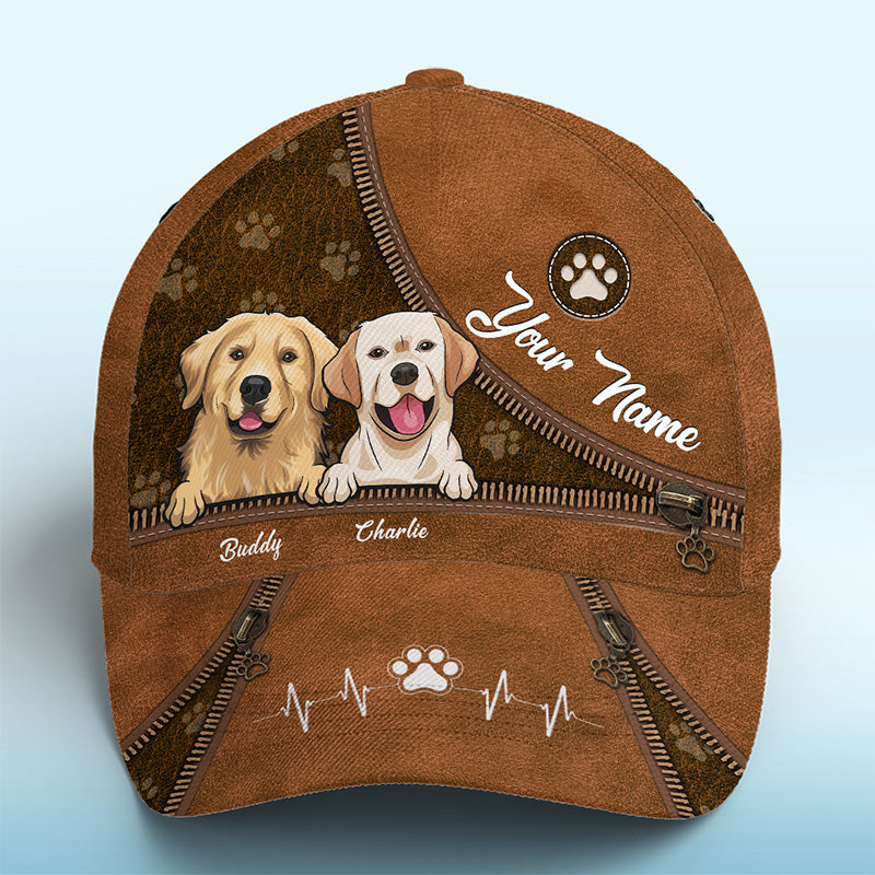 Les chiens sont les meilleures personnes - Casquette personnalisée pour chien et chat, casquette classique à imprimé intégral - Cadeau pour propriétaires et amoureux des animaux