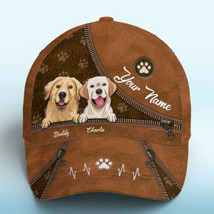 Les chiens sont les meilleures personnes - Casquette personnalisée pour chien et chat, casquette classique à imprimé intégral - Cadeau pour propriétaires et amoureux des animaux