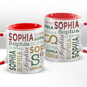Vœux chaleureux et bisous de guimauve - Tasse personnalisée pour la famille - Cadeau de Noël pour les membres de la famille