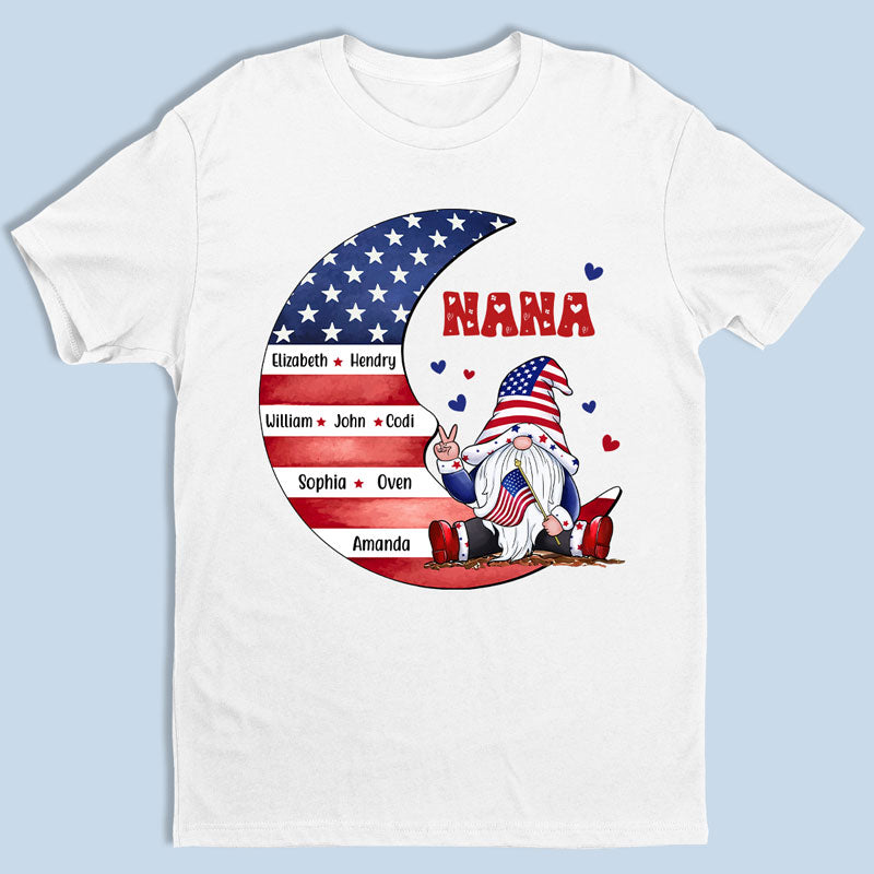 Nana, We Always Love You - Family Personalized Custom Unisex T-shirt, Hoodie, Sweatshirt - 4th Of July, Birthday Gift For Grandma
