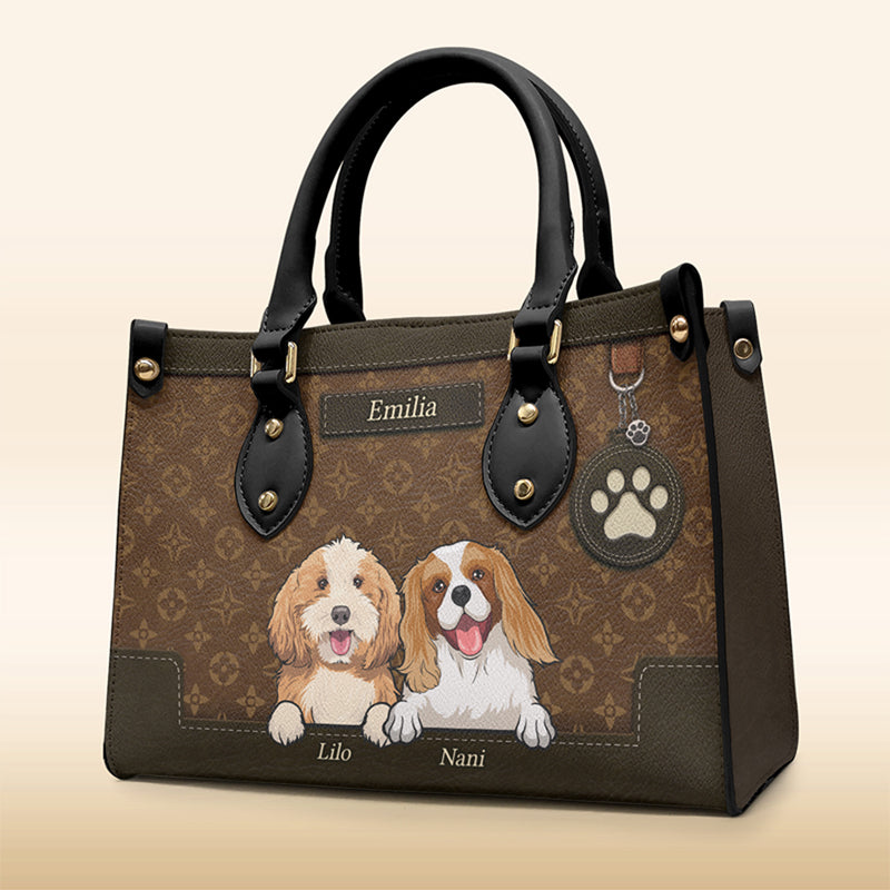 Tu es génial ! Sac à main en cuir personnalisé pour chien et chat ! Cadeau pour les propriétaires et les amoureux des animaux.