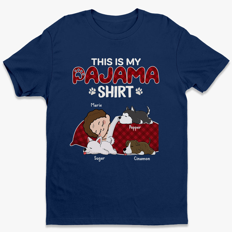 T-shirt pyjama homme et chien - T-shirt unisexe personnalisé, sweat à capuche, sweat-shirt - Cadeau pour propriétaires et amoureux des animaux
