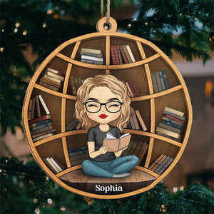 Lire, c'est rêver les yeux ouverts - Décoration personnalisée en bois - Cadeau de Noël pour les amoureux des livres