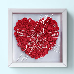 Toutes les familles heureuses se ressemblent - Boîte à fleurs personnalisée pour la famille - Fête des Mères, cadeau pour maman, grand-mère