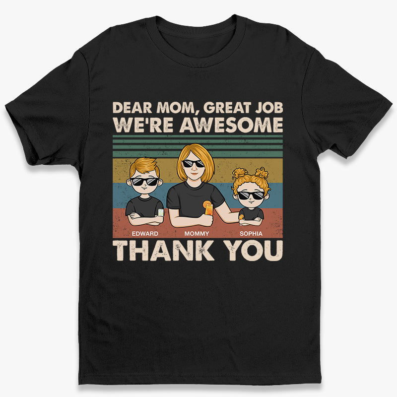 Chère maman, merci beaucoup - T-shirt unisexe personnalisé pour la famille, sweat à capuche, sweat-shirt - Cadeau de fête des mères, d'anniversaire pour maman